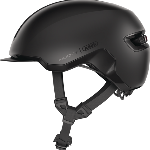 ABUS HUD-Y Fahrradhelm in Velvet Black – Gazelle Store Hamburg
