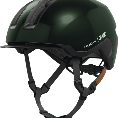 ABUS HUD-Y Fahrradhelm in Moss Green – Gazelle Store Hamburg