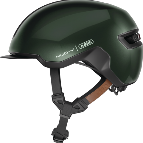 ABUS HUD-Y Fahrradhelm in Moss Green – Gazelle Store Hamburg
