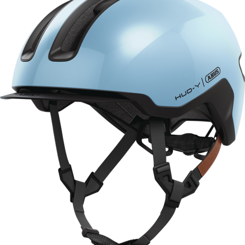 fahrradhelm abus blau ABUS HUD-Y Fahrradhelm in Iced Blue – Gazelle Store Hamburg